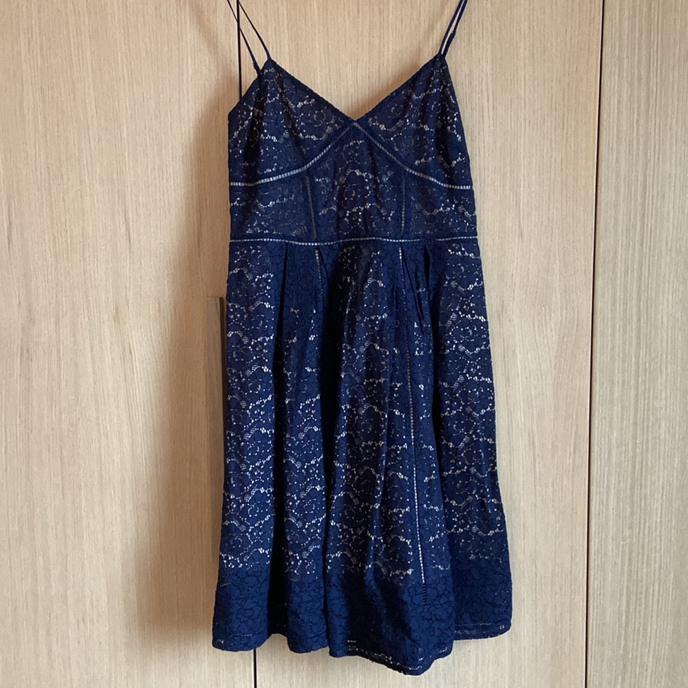 Joie navy lace dress